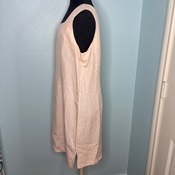 Vintage Lord & Taylor 90s Pink White Dress - Picture 2 of 11